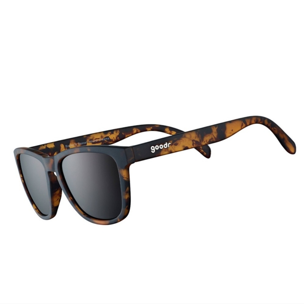 Bosley's Basset Hound Dreams OG Rectangle Sunglasses: Polarized Plastic Lens